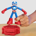 Play Doh Marvel Captain America Stamping Shield Action Figure Playset - Image 4