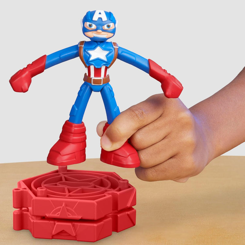Play Doh Marvel Captain America Stamping Shield Action Figure Playset - Image 4