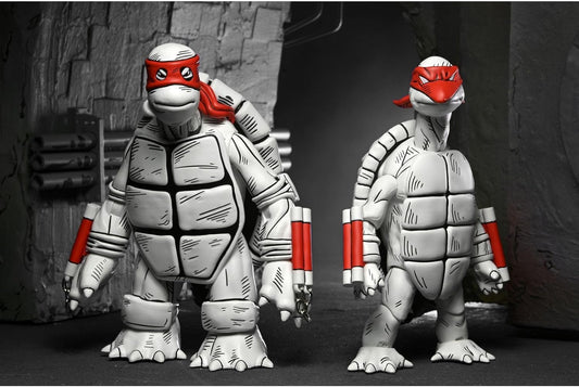 TMNT Comic First Turtles (Mirage Comics) Black And White 7" Scale Action Figure 2-Pack Teenage Mutant Ninja Turtles (view 2)