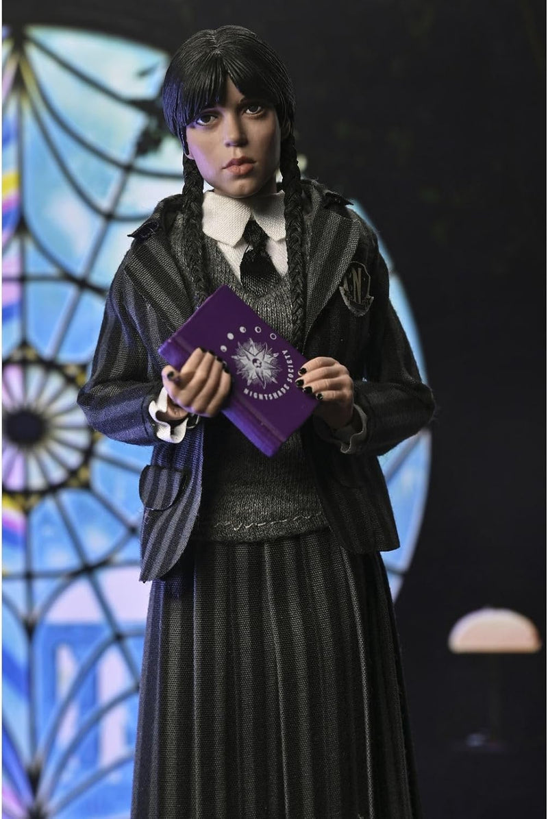 Wednesday and Enid Nevermore Uniform 8" Clothed Action Figure 2-Pack close up detail