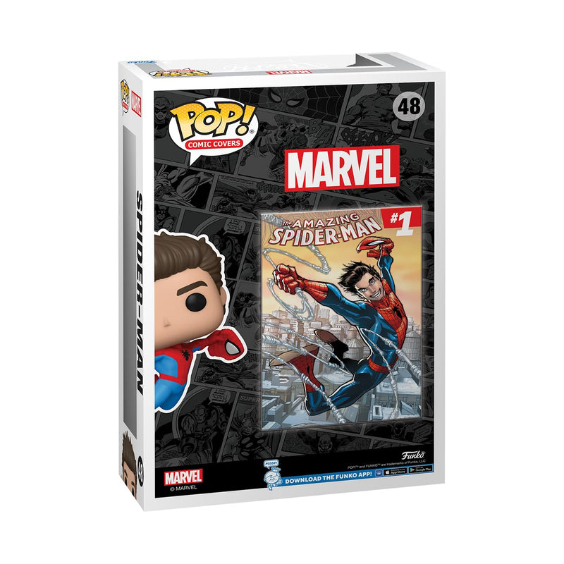 Funko Spider Man Marvel POP Comic Cover Vinyl Figure Amazing, rear view