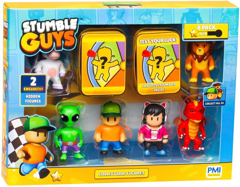 Stumble Guys 2 Collectable Figures 8-Pack Deluxe Box, packaging shot