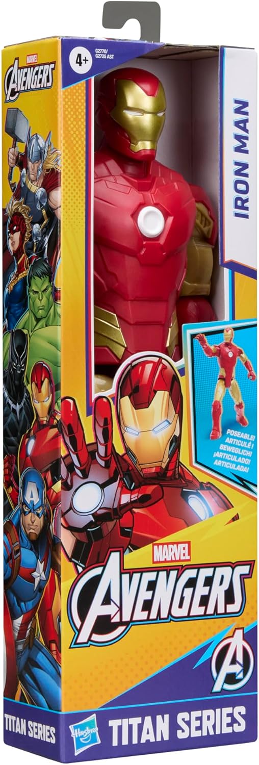 Marvel Avengers Titan Series Iron Man Action Figure - Image 7