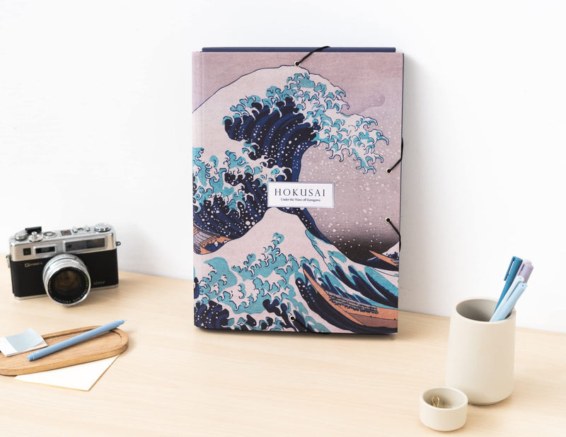 The Great Wave of Kanagawa Hokusai File Folder design detail
