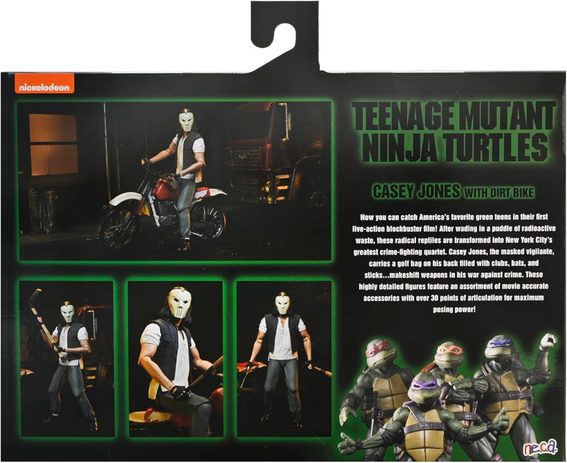 TMNT 1990 Movie Realization Casey Jones And Dirt Bike Deluxe 7" Scale Action Figure - Teenage Mutant Ninja Turtles (view 3)