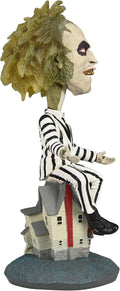 Beetlejuice (1988) Striped Suit Beetlejuice Head Knocker close up detail