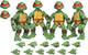 TMNT 5 Points 4 Figures Deluxe Boxed Set Teenage Mutant Ninja Turtles
