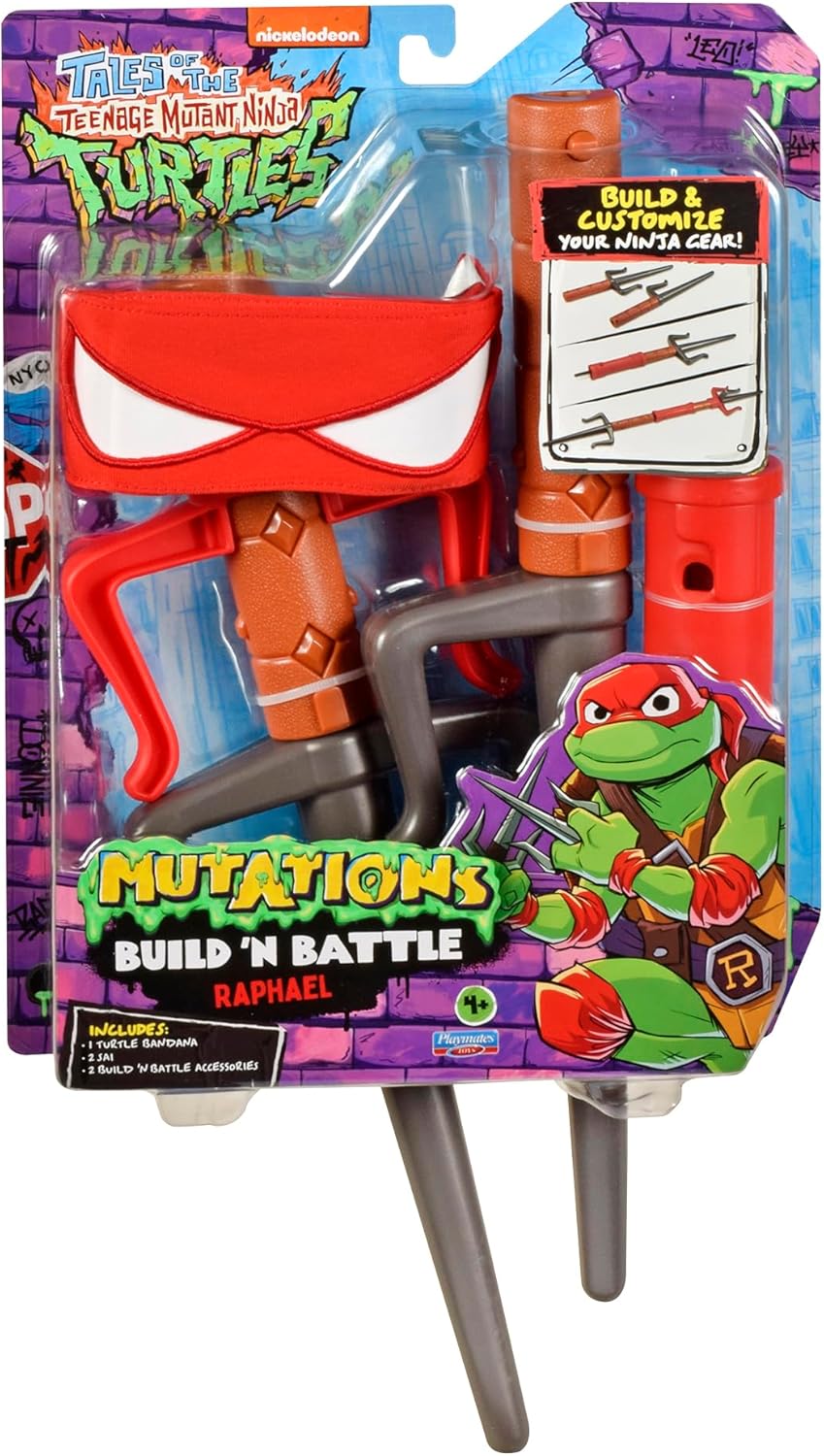 Tales Of The Teenage Mutant Ninja Turtles Mutation Build'N'Battle Raphael's Weapons