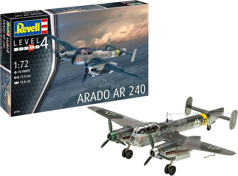 REVELL 03798 Arado Ar 240 1:72 Scale Model Plane