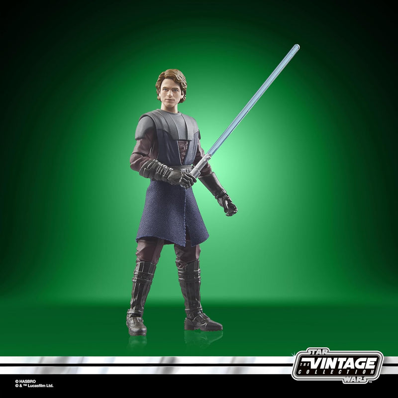 Star Wars The Vintage Collection Anakin Skywalker Action Figure, in display