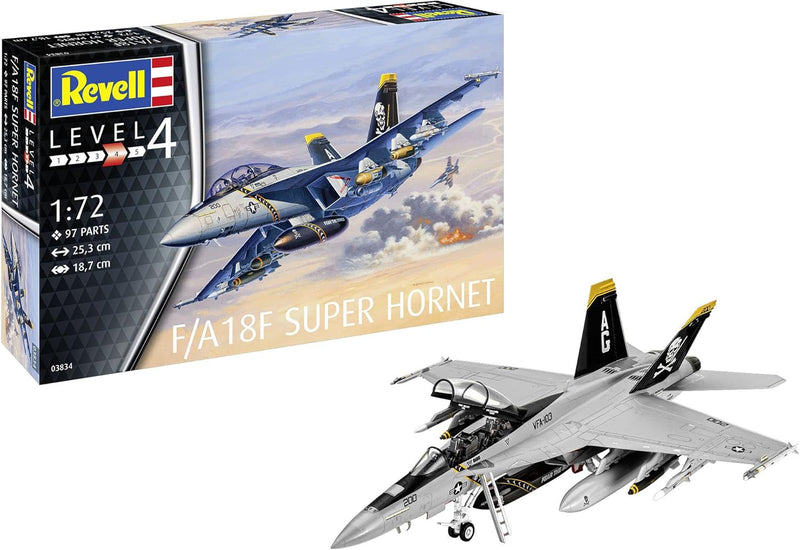 REVELL 03834 - F/A-18F Super Hornet 1:72 Scale Model Plane