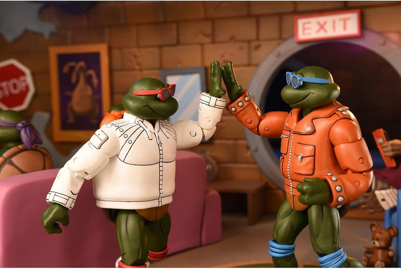 TMNT Cartoon Punk Leo And Punk Raph 7" Scale Action Figures 2-Pack Teenage Mutant Ninja Turtles (view 4)
