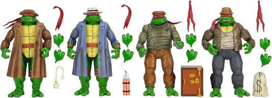 TMNT Comic Gangster Turtles (Mirage Comics) 7" Scale Action Figure 4-Pack Teenage Mutant Ninja Turtles