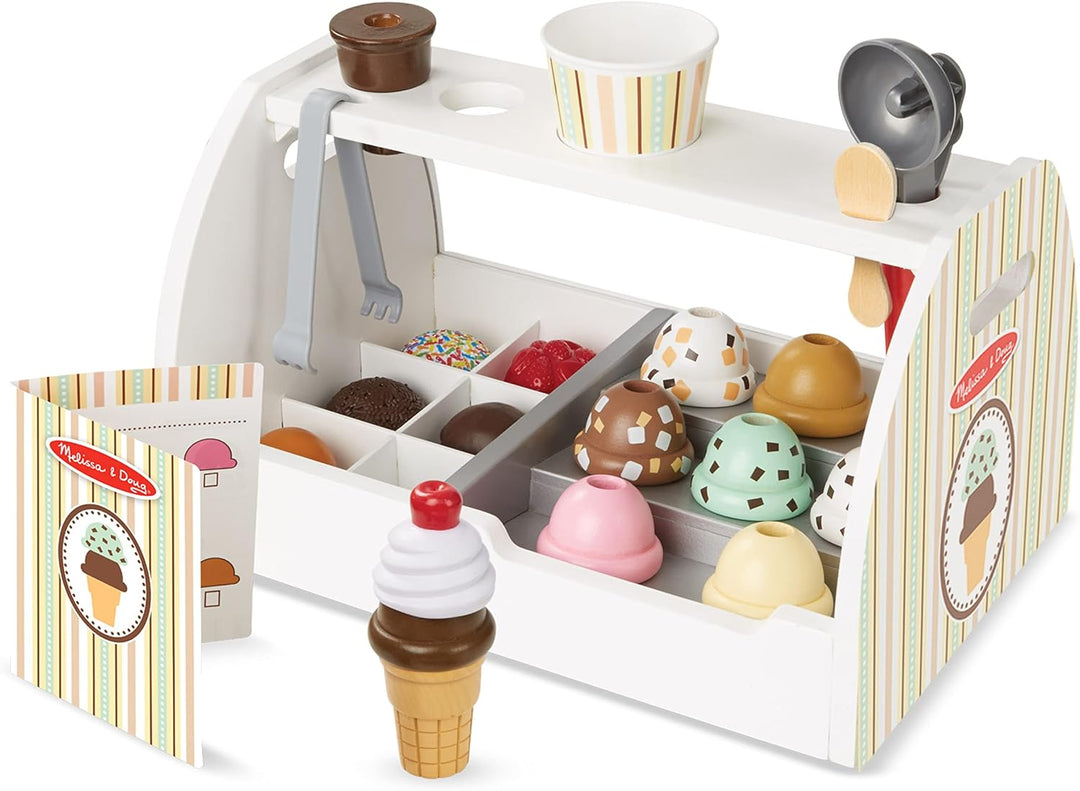 Melissa & Doug Wooden Ice Cream Counter Toy Shop