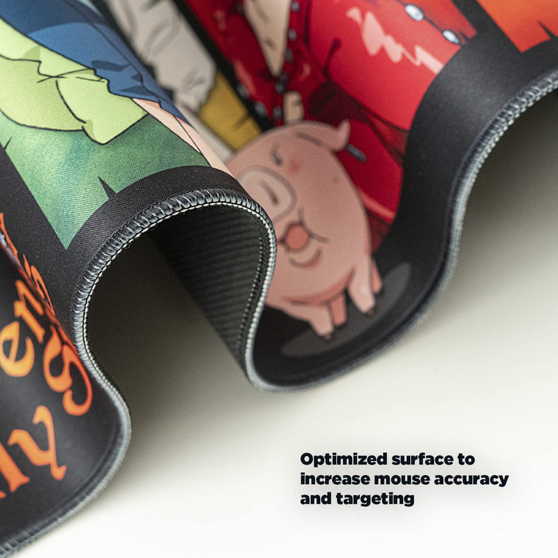 The Seven Deadly Sins XL Mouse Mat side angle