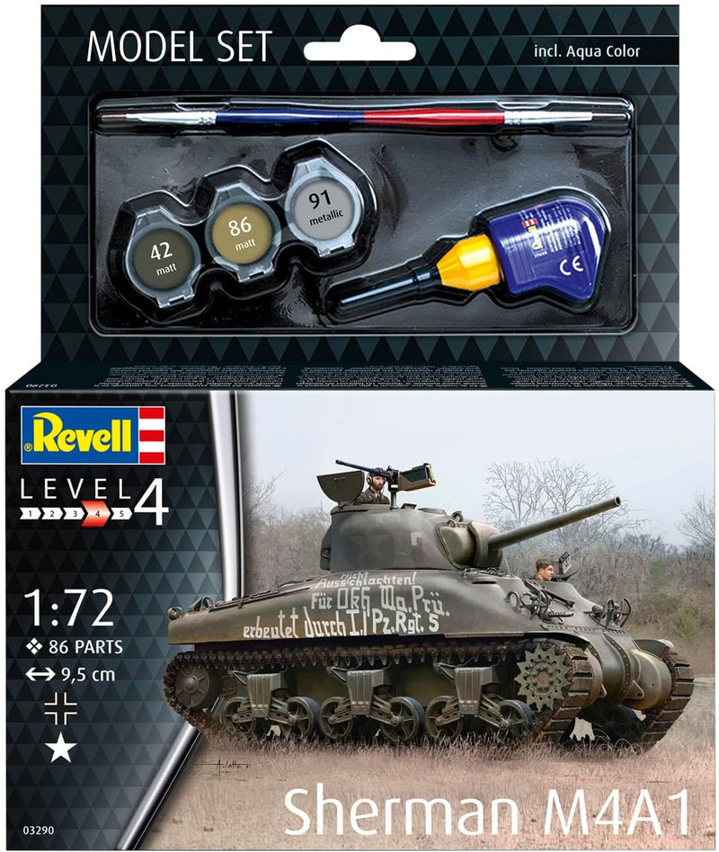 REVELL 63290 Sherman M4A1 1:72 Scale Model Set - Image 2