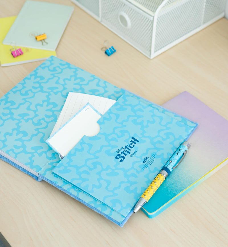 Disney Stitch Tropical Plush Cover Premium A5 Notebook with Projector Pen view 6
