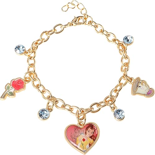 Disney Princess Yellow Gold Charm Bracelet