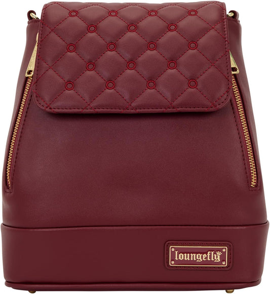 Loungefly - The Lilly Red Convertible Mini Backpack & Crossbody Pin Trader Bag