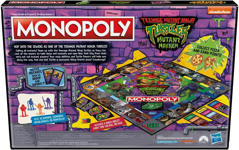 Teenage Mutant Ninjas Monopoly Mayhem Edition, packaging shot