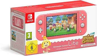 Nintendo Switch Lite Isabelle Alhoa Edition: Animal Crossing & Free 12-Month Nintendo Switch Online Membership