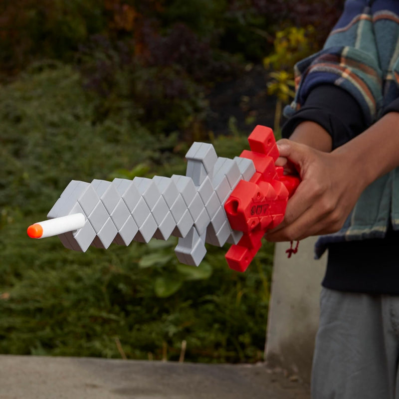 Nerf Heartstealer Minecraft Sword, in display