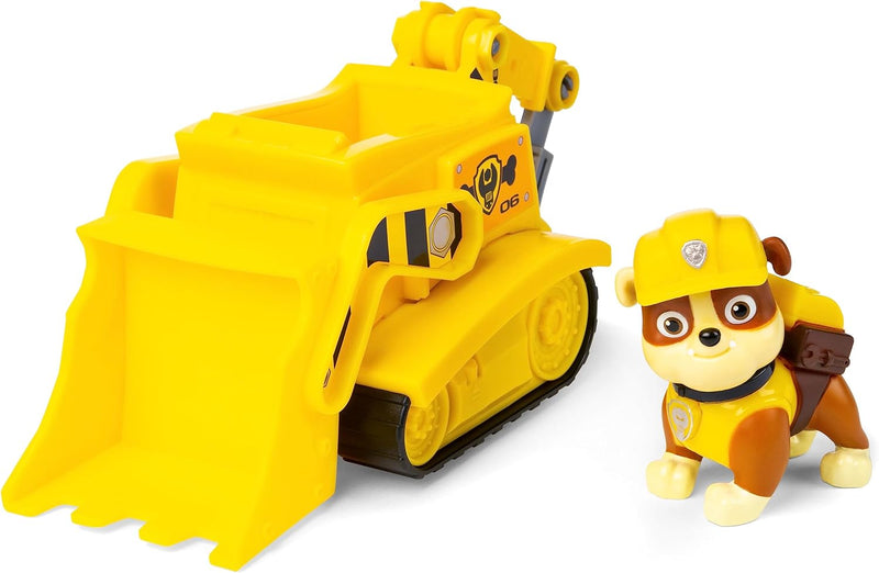 Rubble PAW Patrol Bulldozer Vehicle with Collectible Figure