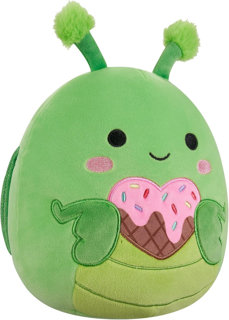 Squishmallows Trenton the Green Praying Mantis Valentine's 7.5 Plush, size reference