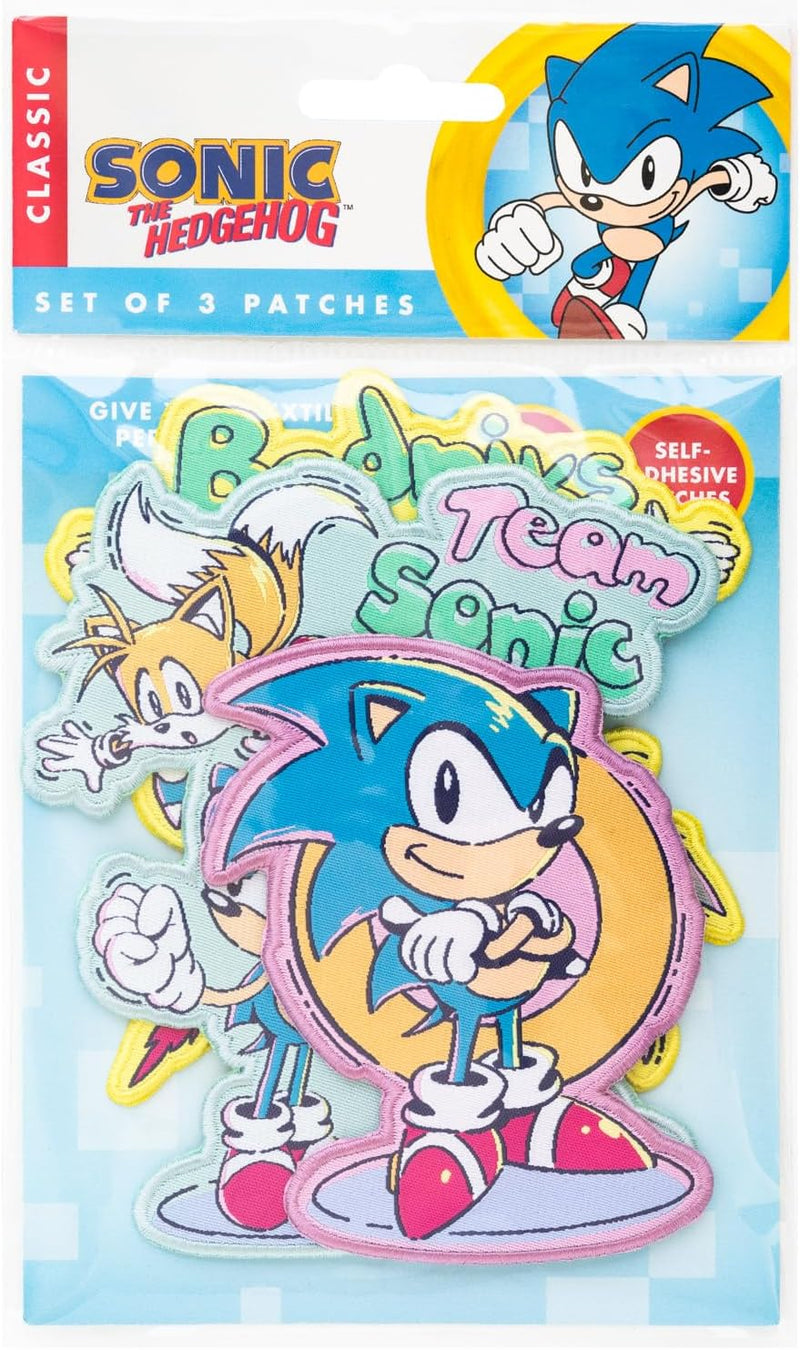 Sonic The Hedgehog Set Of 4 Pins side angle