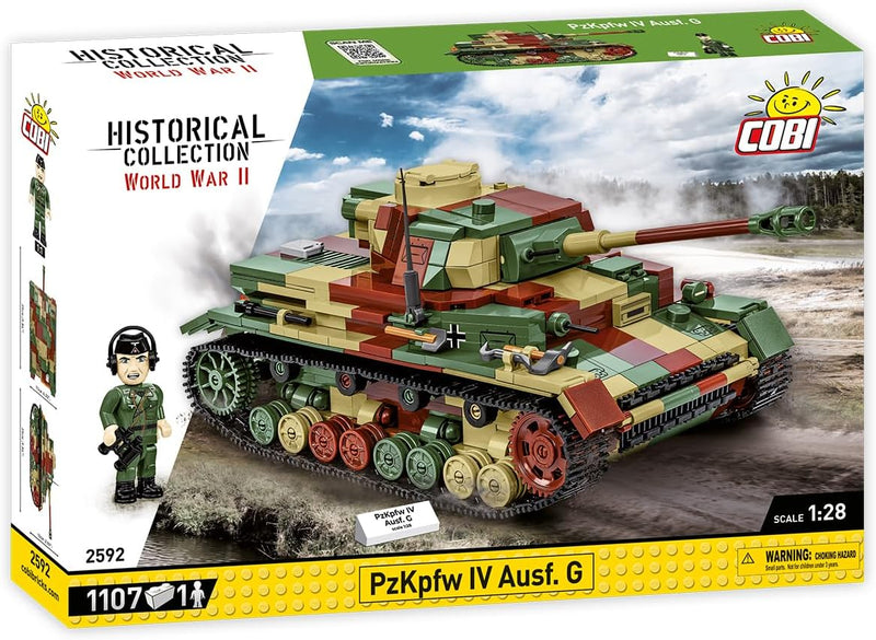 Cobi 2592 World War II Panzer IV Ausf.G 1107 pcs