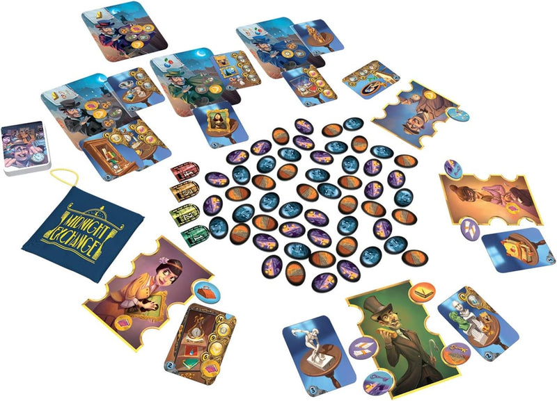 Midnight Exchange - Board Game, side angle