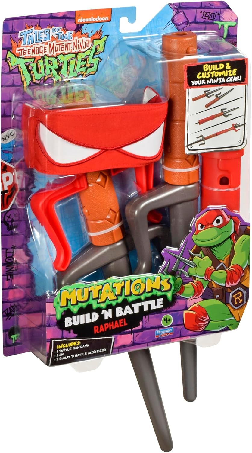 Tales Of The Teenage Mutant Ninja Turtles Mutation Build'N'Battle Raphael's Weapons