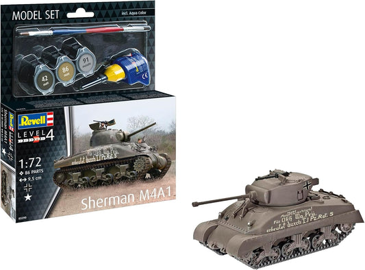 REVELL 63290 Sherman M4A1 1:72 Scale Model Set