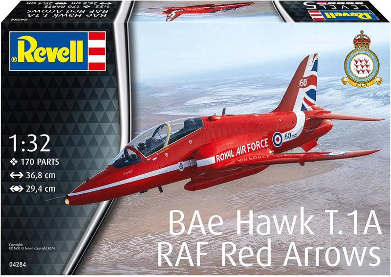 REVELL 04284 BAe Hawk T.1A RAF Red Arrows 1:32 Scale Model Plane - Image 2