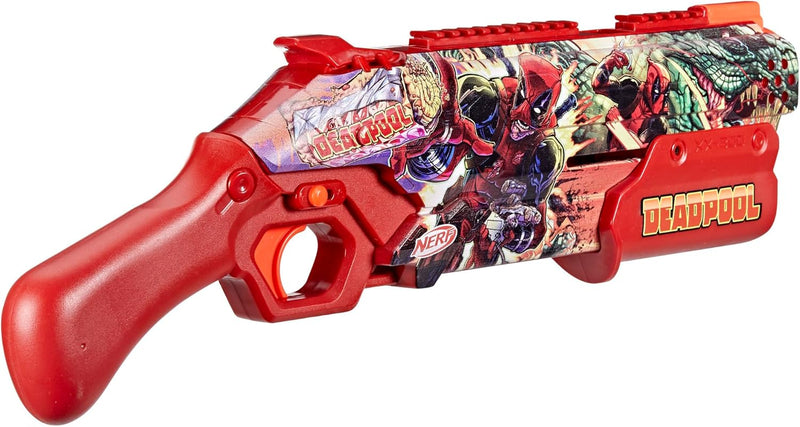 Nerf Marvel Deadpool Blaster, close-up detail