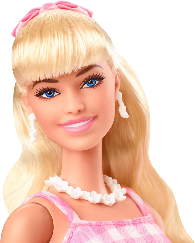 Barbie The Movie Pink Gingham Dress Doll - Image 3