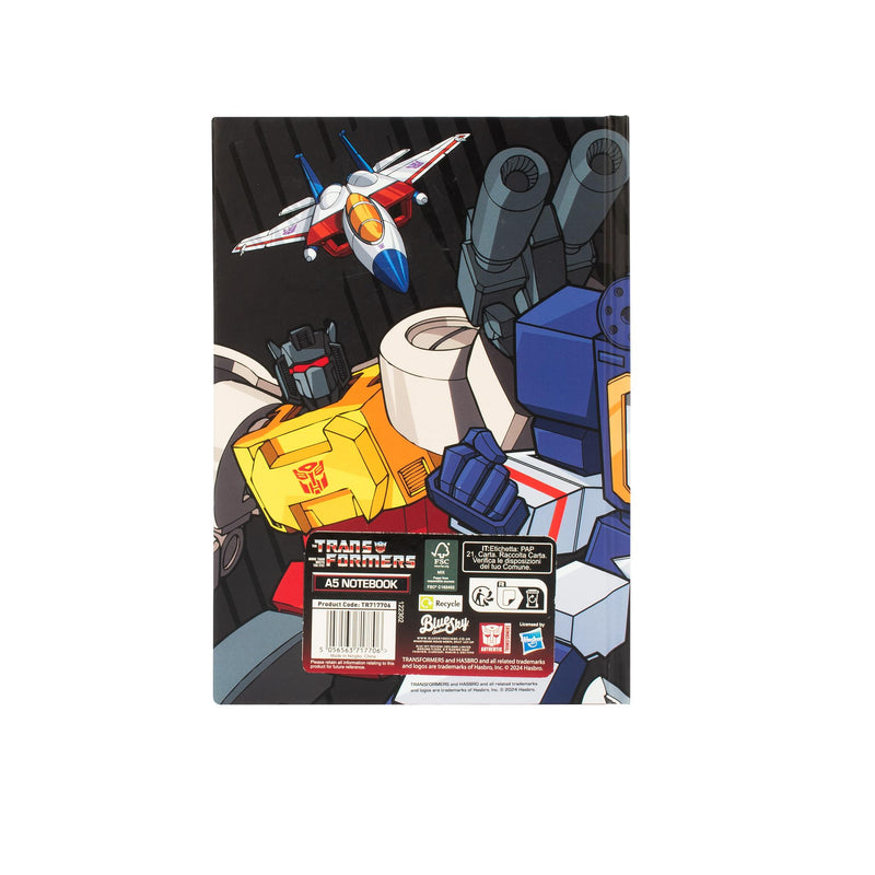 Transformers A5 Size Notebook, side angle