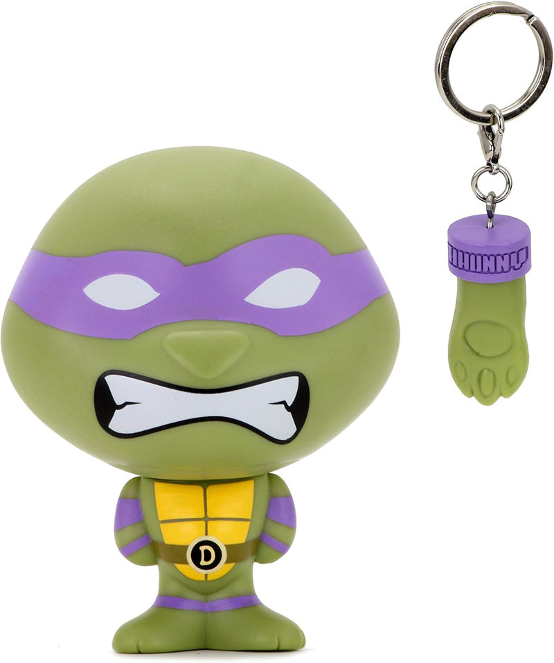 TMNT Donatello Bhunny 4" Vinyl Figure With Keyring (Kidrobot) Teenage Mutant Ninja Turtles (view 2)