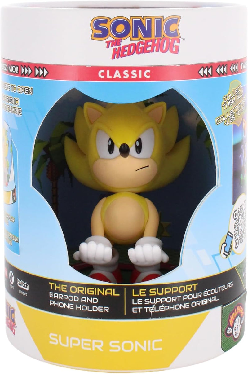 Super Sonic Sonic the Hedgehog Cable Guys Mini Phone & Earbud Holder alternate view 6