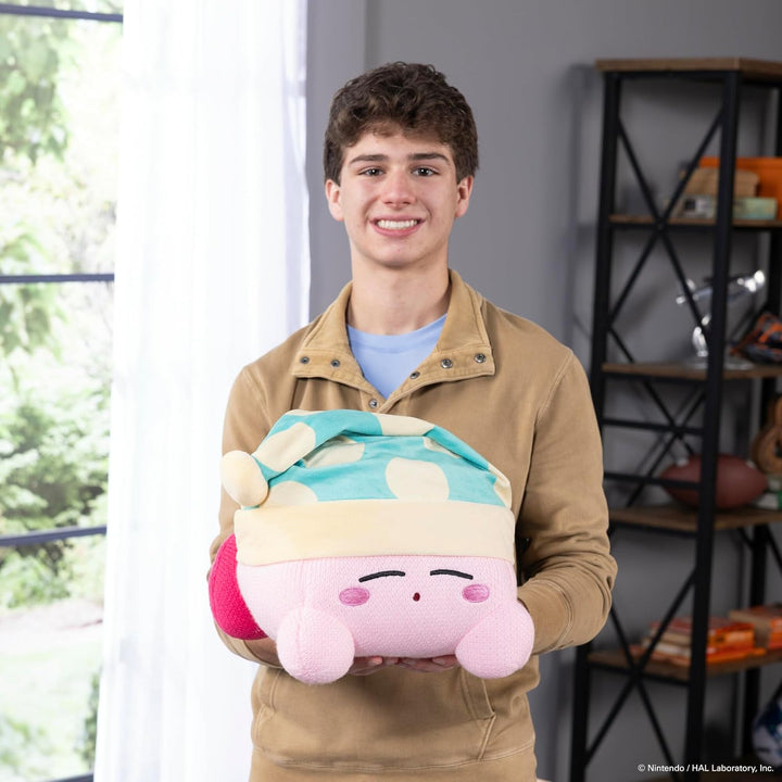 Tomy Knitted Kirby Sleeping Mega Plush