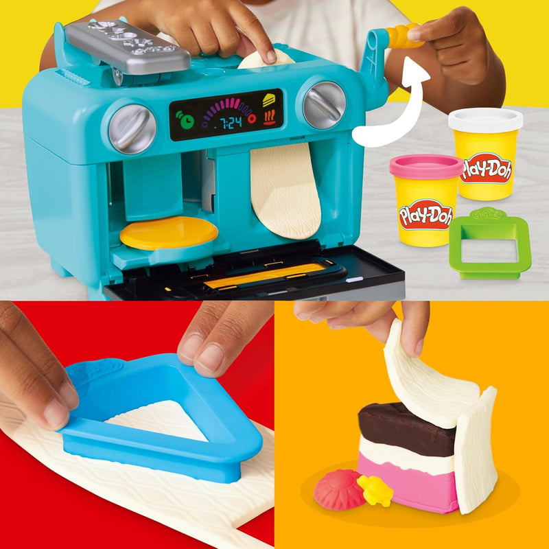Play Doh Super Slice Cake Playset, side angle
