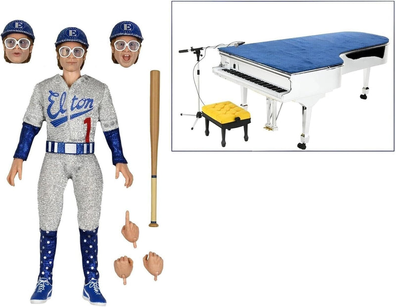 Elton John With Piano (Live 1975) Deluxe 8" Clothed Action Figure (view 3)