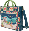 Loungefly - Disney Mickey & Minnie Holiday Convertible Tote Bag alternate view