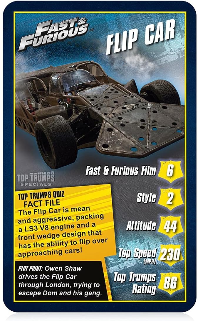 Top Trumps Specials Fast & Furious Card Game - Image 3