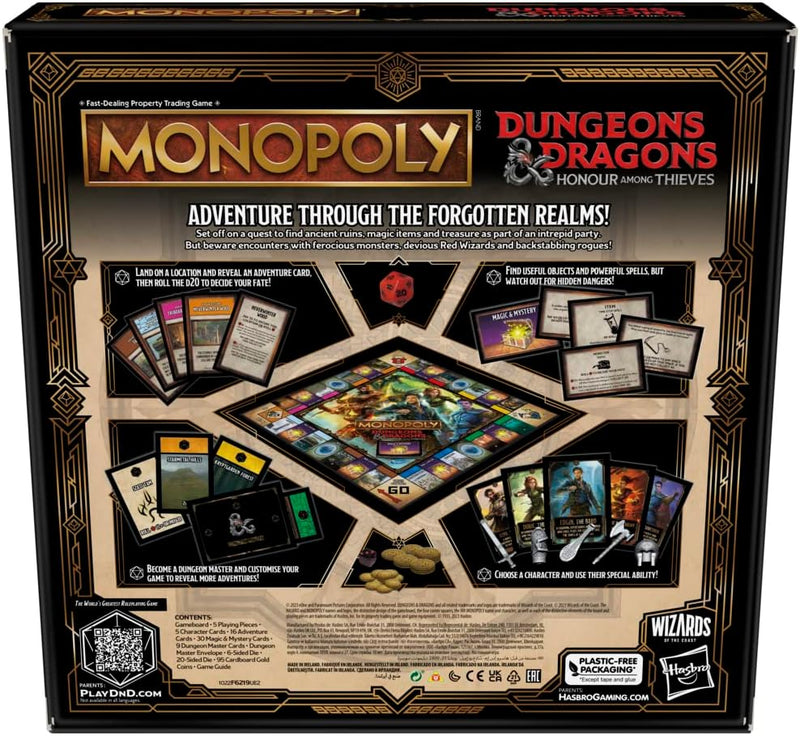 Monopoly Dungeons & Dragons: Honor Among Thieves, in display