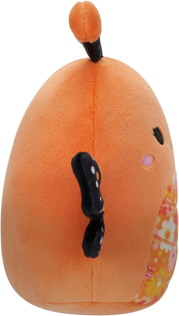 Squishmallows 16" Orange Monarch Butterfly With Floral Bell Plush