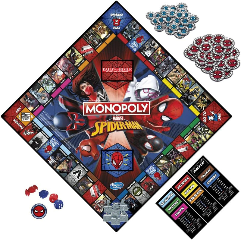Monopoly: Marvel Spider-Man Edition, side angle