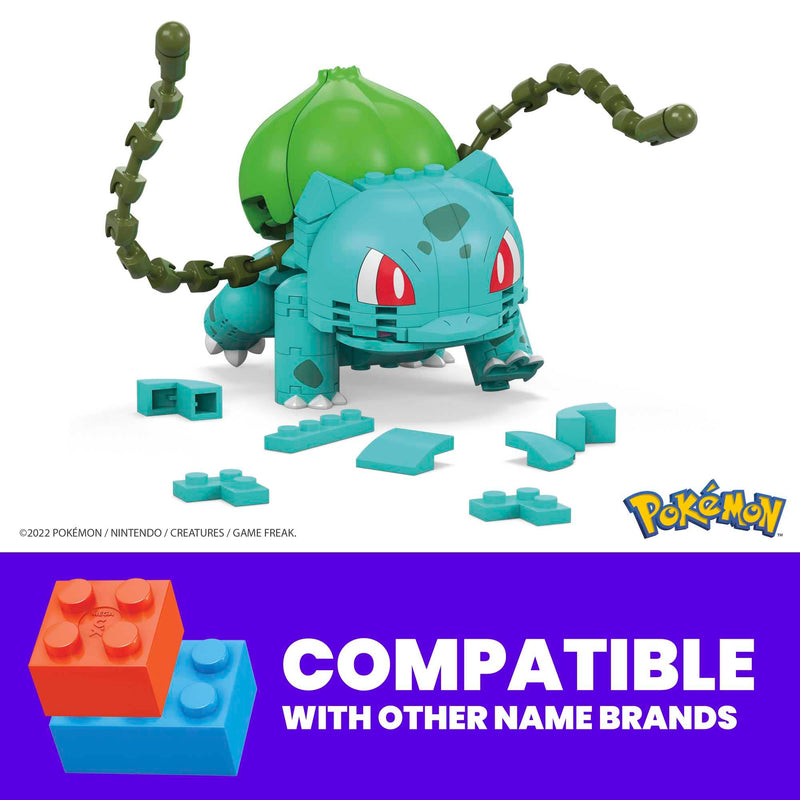 Mega Construx Pokémon Bulbasaur Wonder Builders Construction, in display