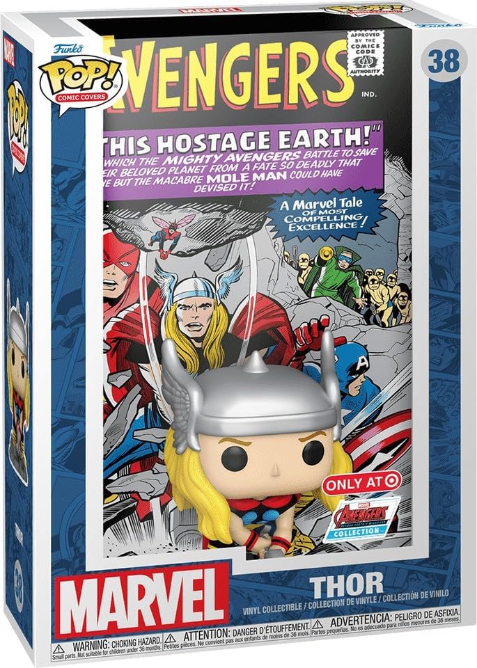 Funko Pop Comic Cover! Marvel: Avengers - Thor, side angle