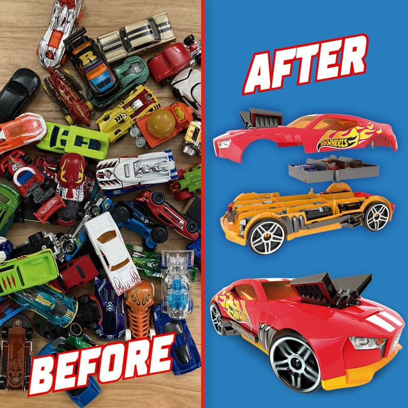 Hot Wheels 2 in 1 Race and Haul Storage Case Red